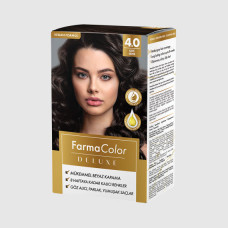 Крем-краска для волос Farma Color Deluxe Каштановый 4.0